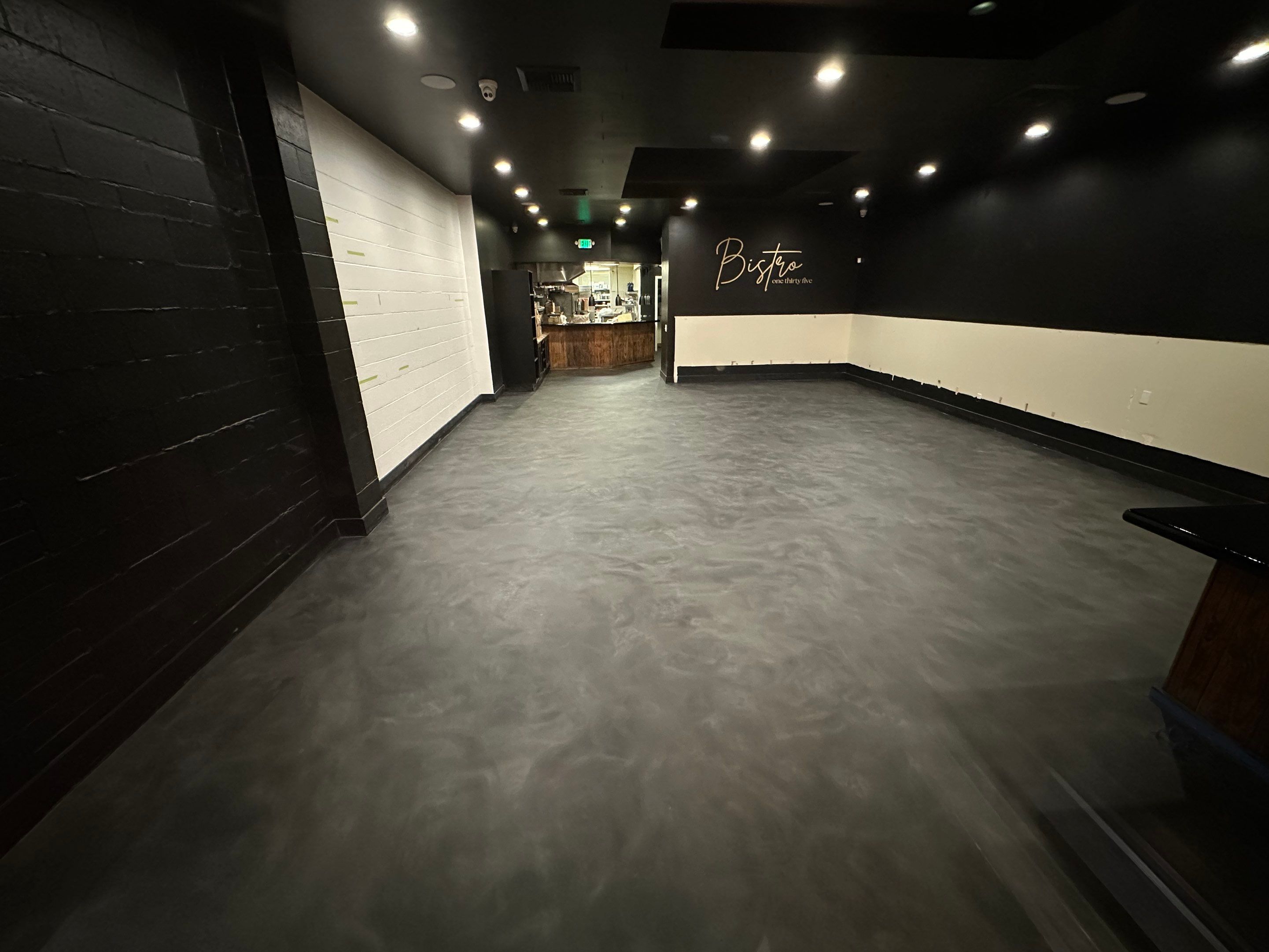Bistro 135 - Tracy, CA - Restaurant flooring installation