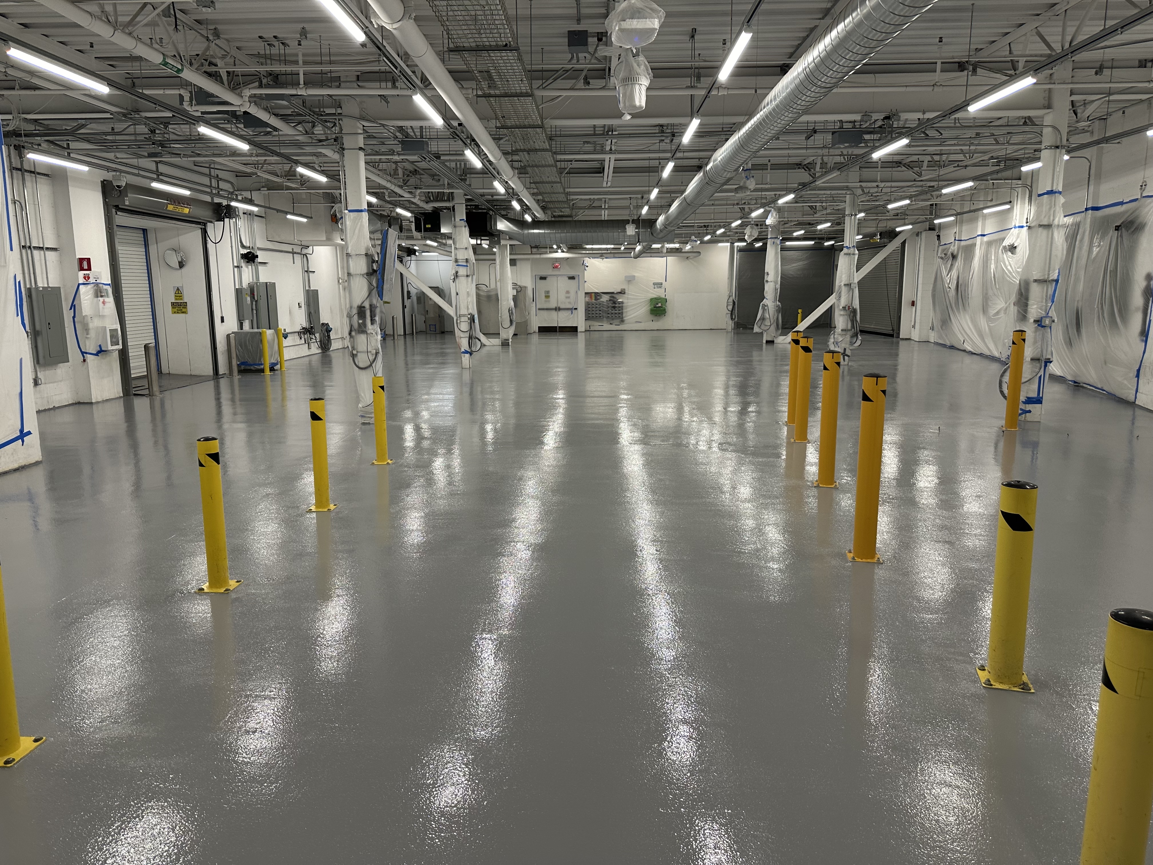 Cruise autonomous vehicle facility — seamless epoxy flooring with anti-slip additive