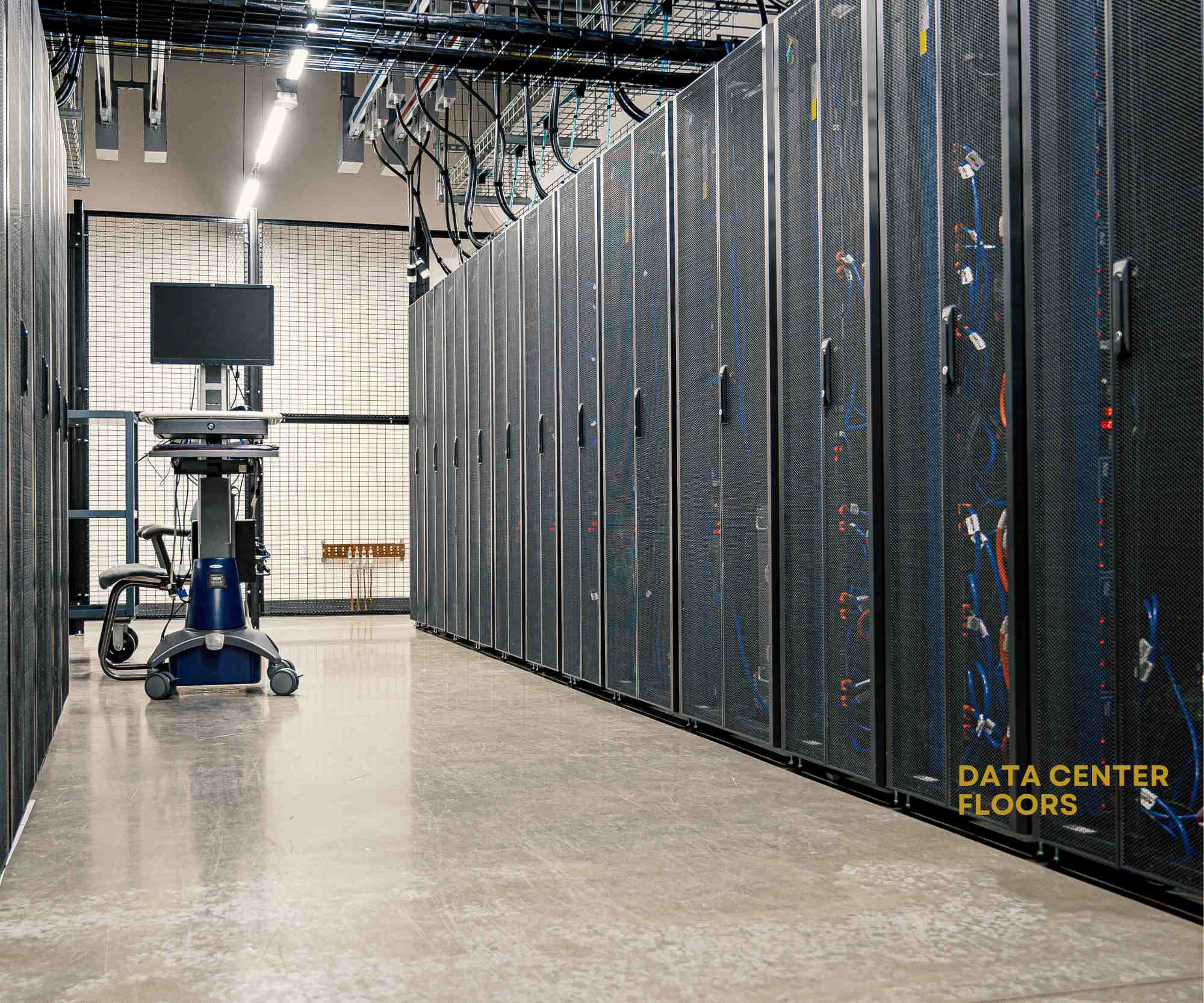 Opener Solutions Palo Alto — ESD epoxy flooring installation for data center operations floor