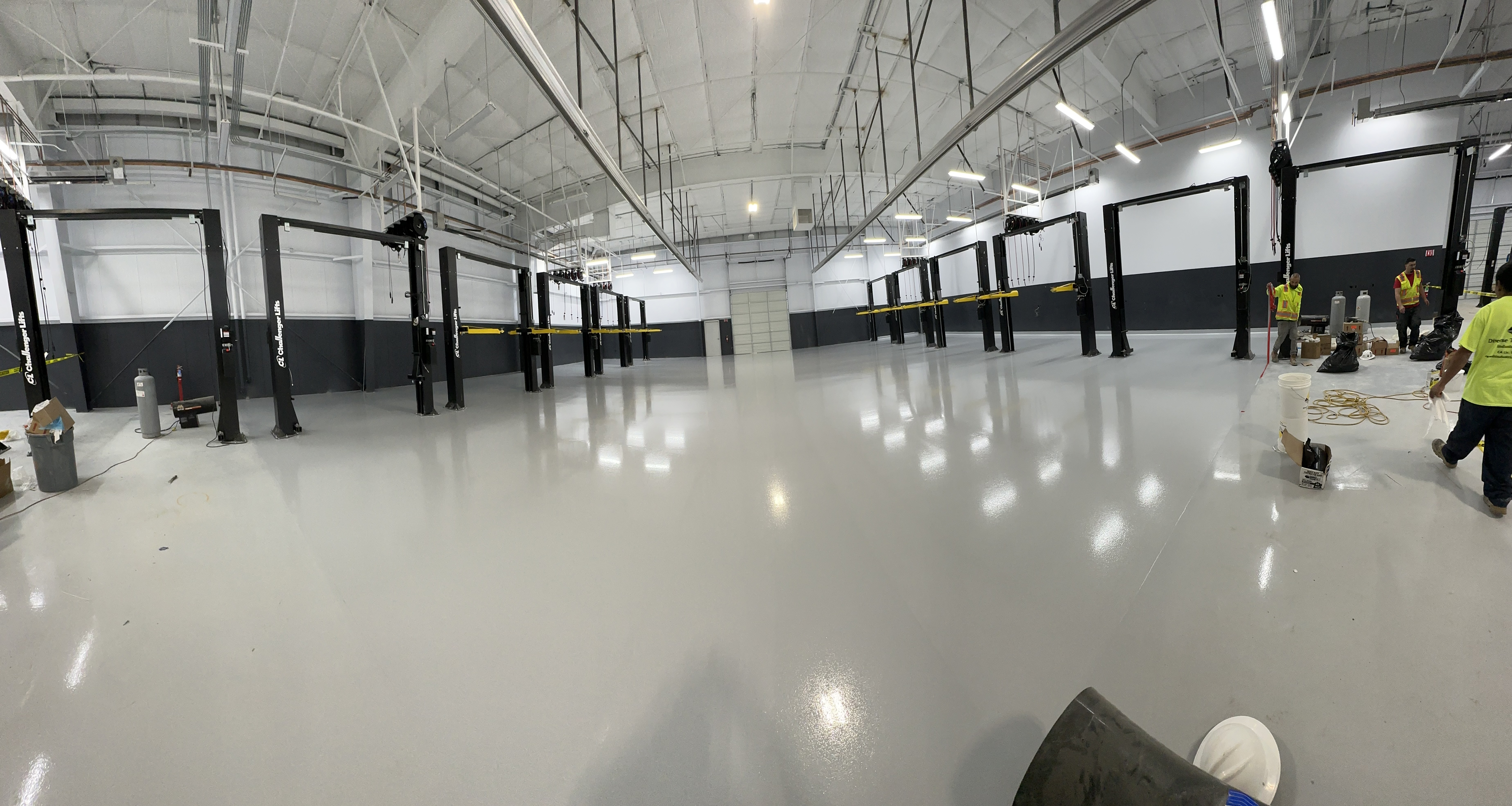 Nissan Dealership - Automotive flooring installation