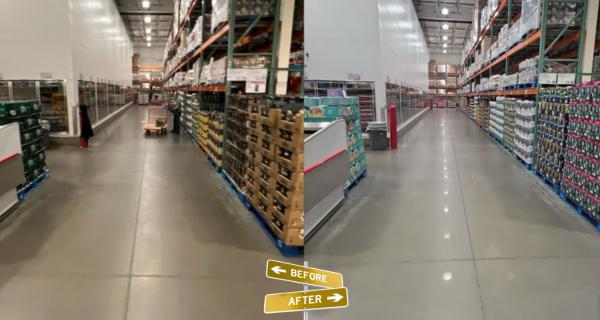 Retail Floor - Polished concrete installation